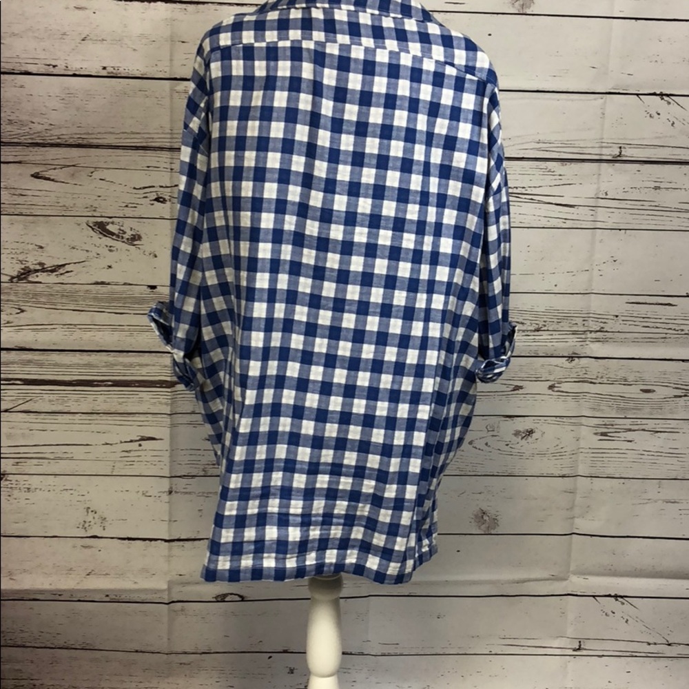 Blue and white checked tunic - Picture 2 of 7